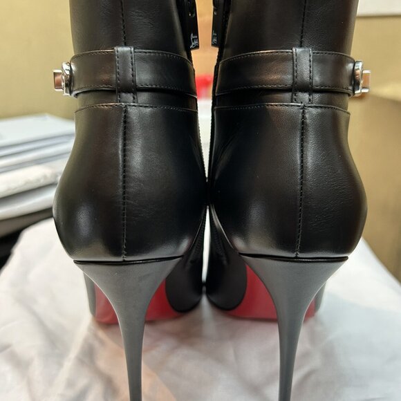 Christian Louboutin Lock So Kate Booty 100 Black Leather - Picture 6 of 12
